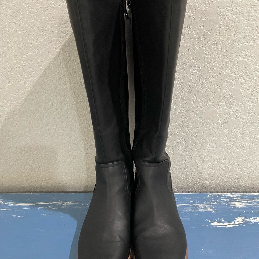 Dr Scholls Black Knee-High Boots